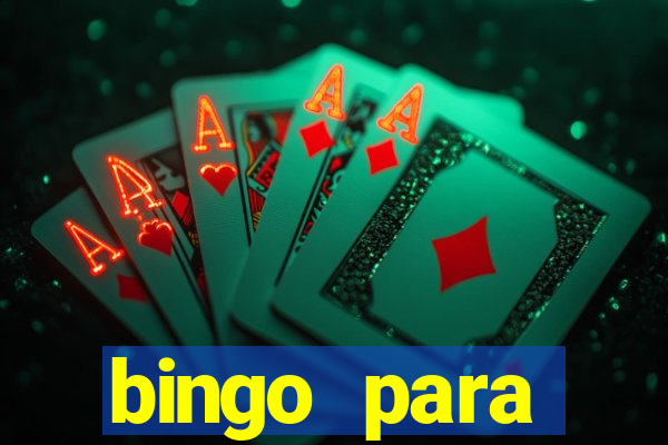 bingo para despedida de solteira para imprimir